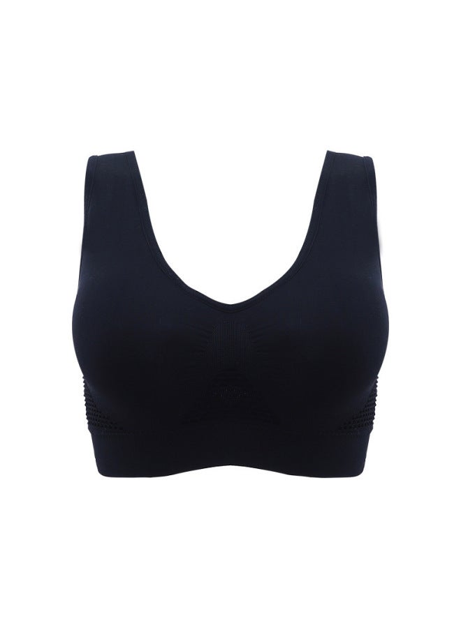 Sports Bra Large Size Hollow Mesh Breathable Hole Yoga Running Fitness Student Girl Underwear Women's Bra