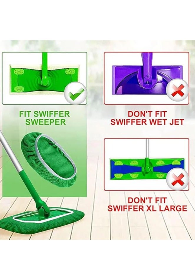 تمر (فاكهة) 10-منصات ممسحة مايكروفايبر قابلة للغسل للكنس - Image 4