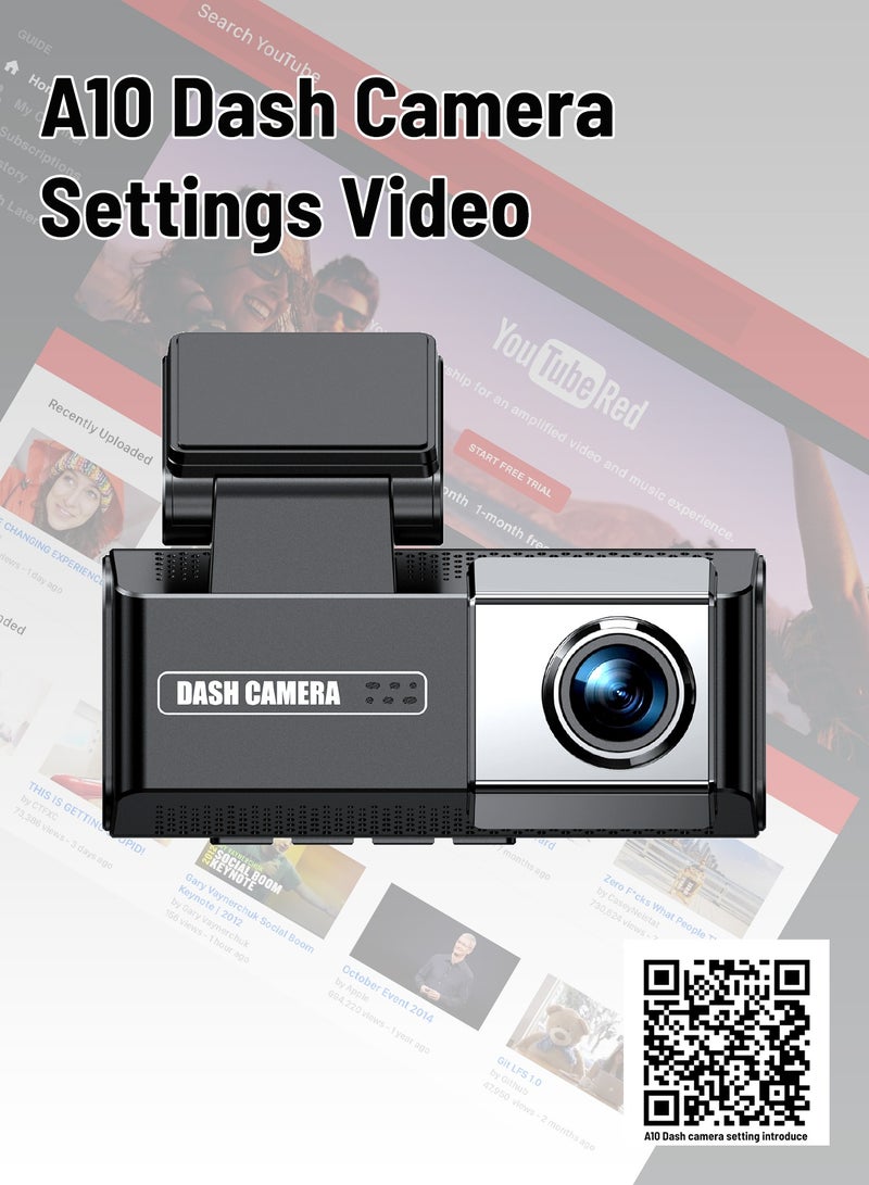 دانسينت كاميرا سيارة UHD 4K للسيارات عدسة مزدوجة أمامية وخلفية أمامية 4K 3840*2160P خلفية 2K 2560*1440P ADAS مدمج WiFi G-Sensor مع GPS مسجل فيديو DVR للسيارة - Image 2