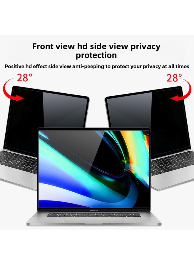 Suitable For Apple Laptop Anti-peep Film Macbookpro Computer Adsorption Screen Anti-blue Light Anti-peep Film-Color:Full Adhesive Adsorption Frosted Privacy Film (with Packaging)-Size:Retina13 （A1425/A1502) - Image 1