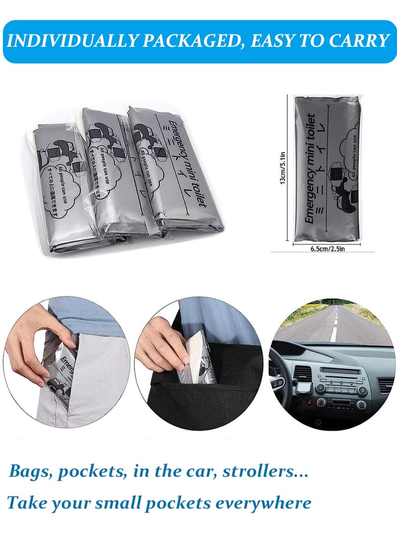 DMG TECH DMG Disposable Urine Bags, 700ML Large Capacity Camping Pee Bags, Unisex Urinals Vomit Bags for Travel Urinal Toilet Traffic Jam Emergency Portable Toilet Bee Bag for Men Women Kids Patient(12 Pack) - Image 2