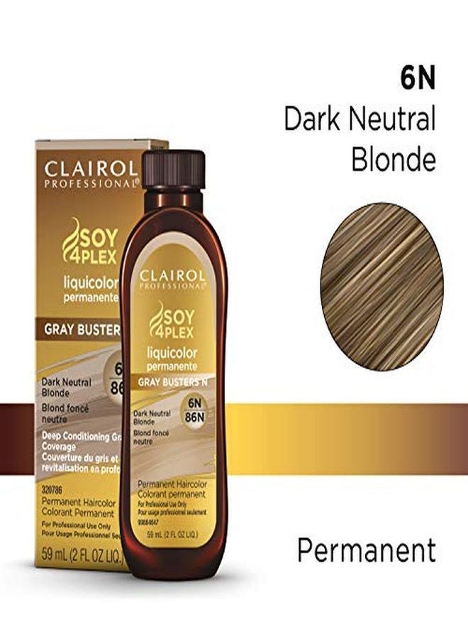 CLAIROL PROFESSIONAL - صبغة لون دائم للشعر الأشقر، 6N شقراء محايدة داكنة، 2 أوقية - Image 1