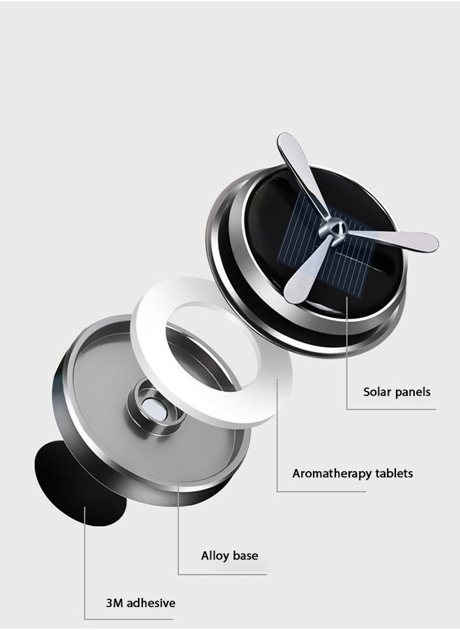 Generic - Car Air Freshener,Solar Car Diffuser,Solar-powered Rotary Fragrance Diffuser Suitable for Interior Decoration - Image 1