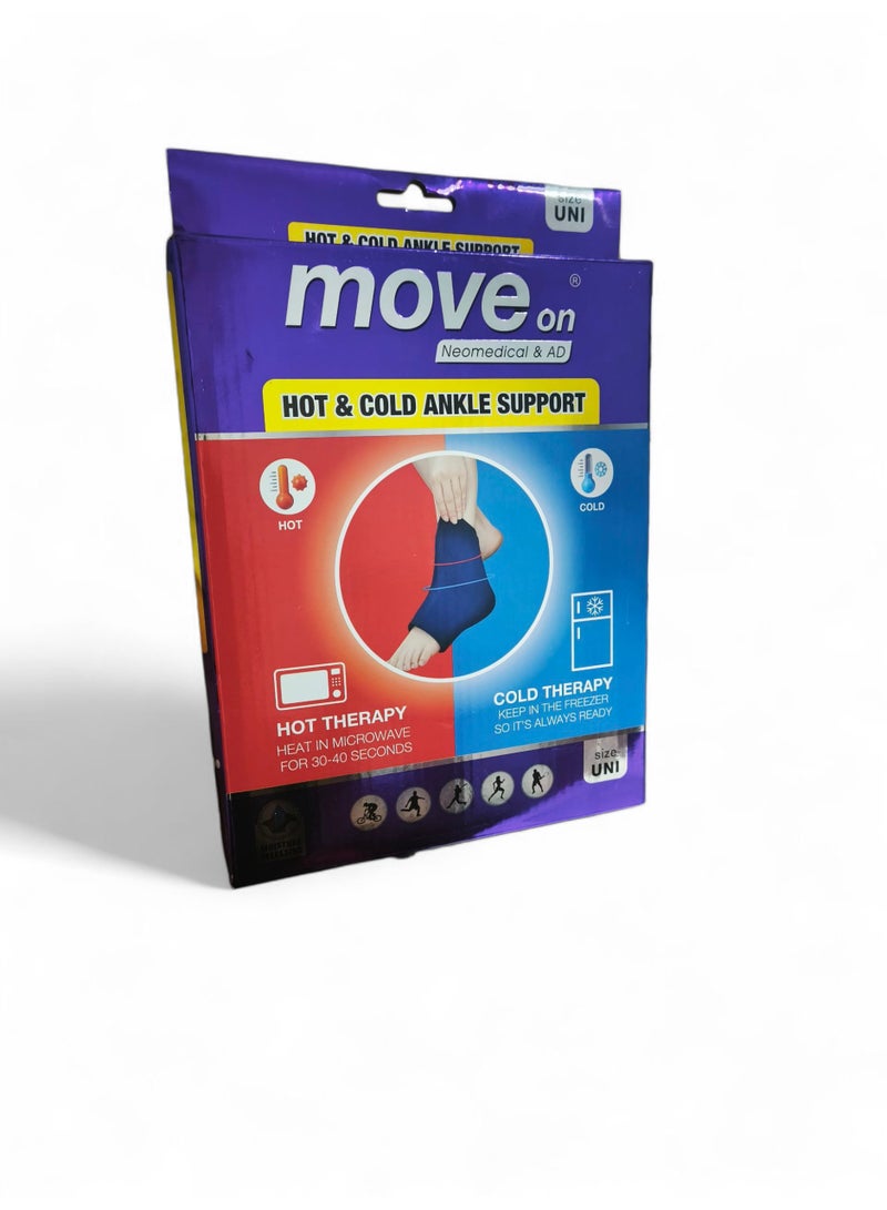MOVE ON Hot & Cold Ankle Support and Therapy - Image 1
