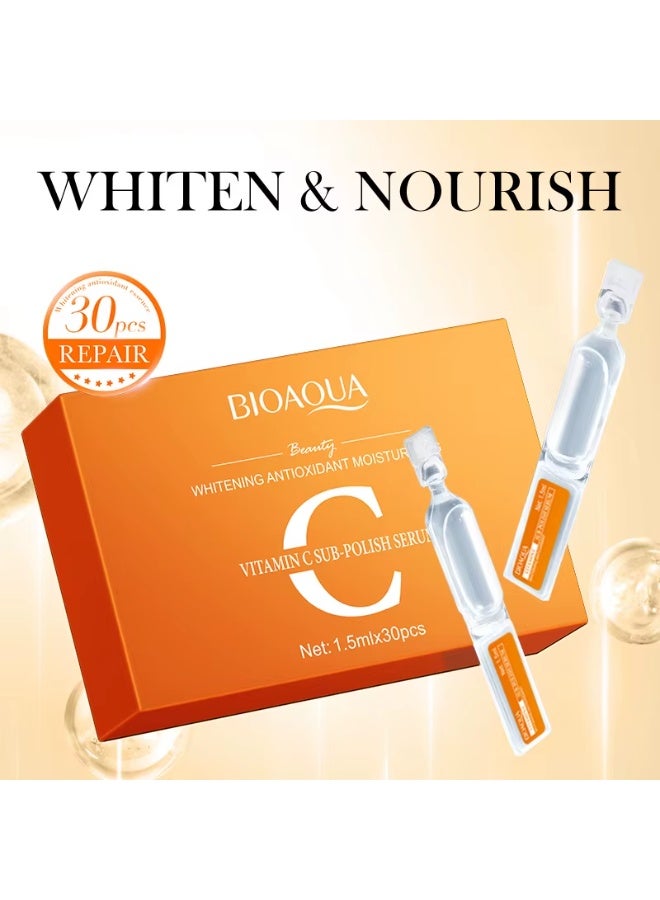 BIOAQUA Vitamin C Facial Serum for Hydrating, Firming and Moisturizing Skin - 30 Pieces - Image 2