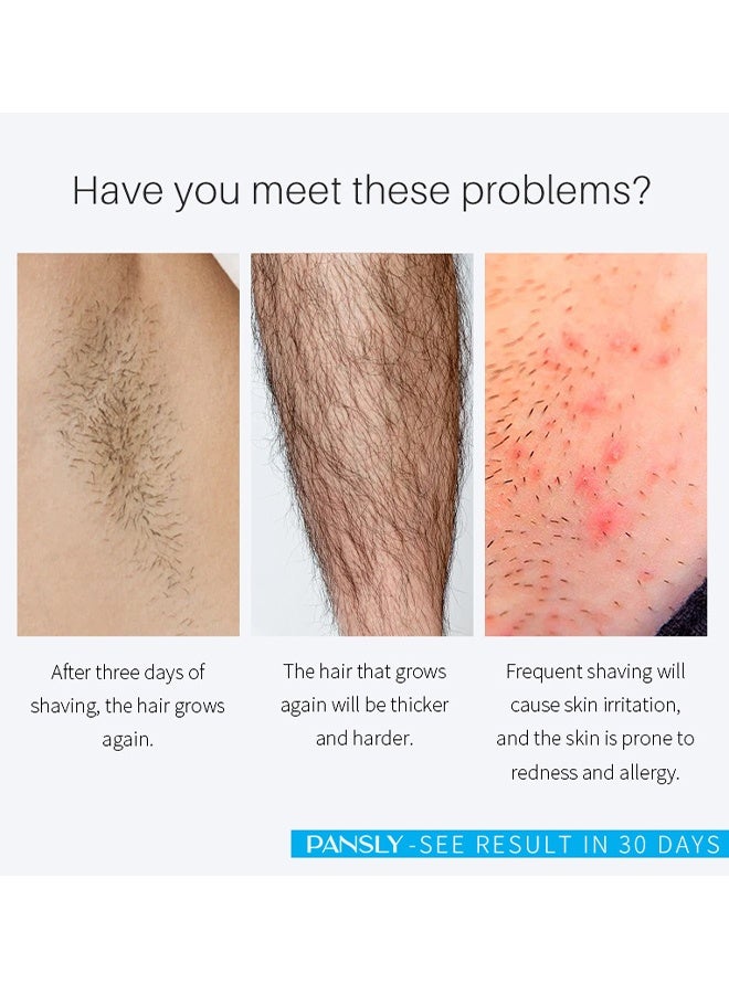 PANSLY Hair Growth Inhibitor, Hair Removal Spray Reducing And Inhibiting Hair Growth, Legs, Underarms,Lips 100% Natural Non-Irritating - Image 2