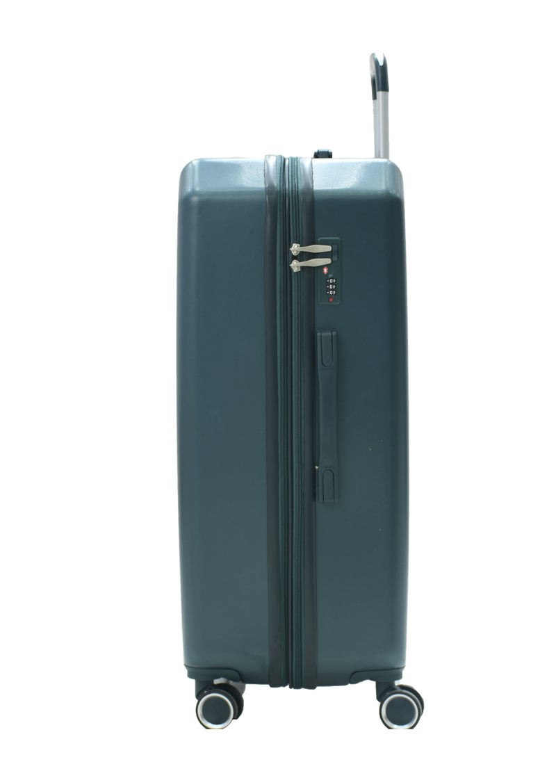 MORANO Morano Unisex Luggage Hard Trolley Travel Bags 4 Pieces Set Sizes 14/20/24/28 Dark Green  - Image 5