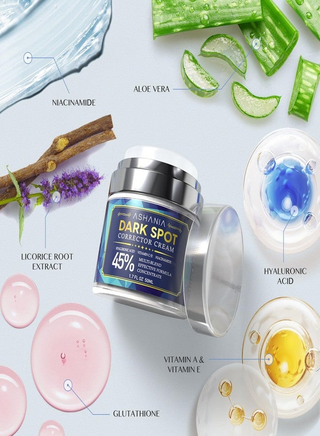 ASHANIA Dark Spot Corrector Cream for Face & Body – Niacinamide & Vitamin C Brightening for Hyperpigmentation, Melasma, Sun Spots, Age Spots & Uneven Skin Tone, Lightweight & Fast-Absorbing (1.7 Fl Oz - Image 3