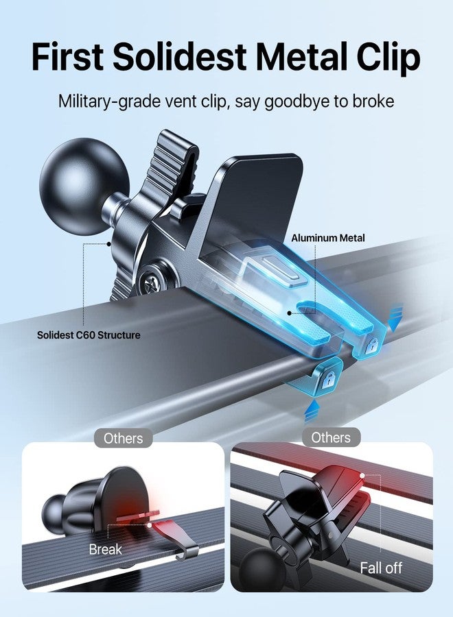 andobil Upgraded for Magsafe Car Mount Pro [Strongest Magnet, Big Phone Friendly] 360° Rotation Magnetic Phone Holder for Car Vent for iPhone 17 Pro Max 16/15/14/13/12 Samsung S25/S24 (Carbon Fiber) - Image 3