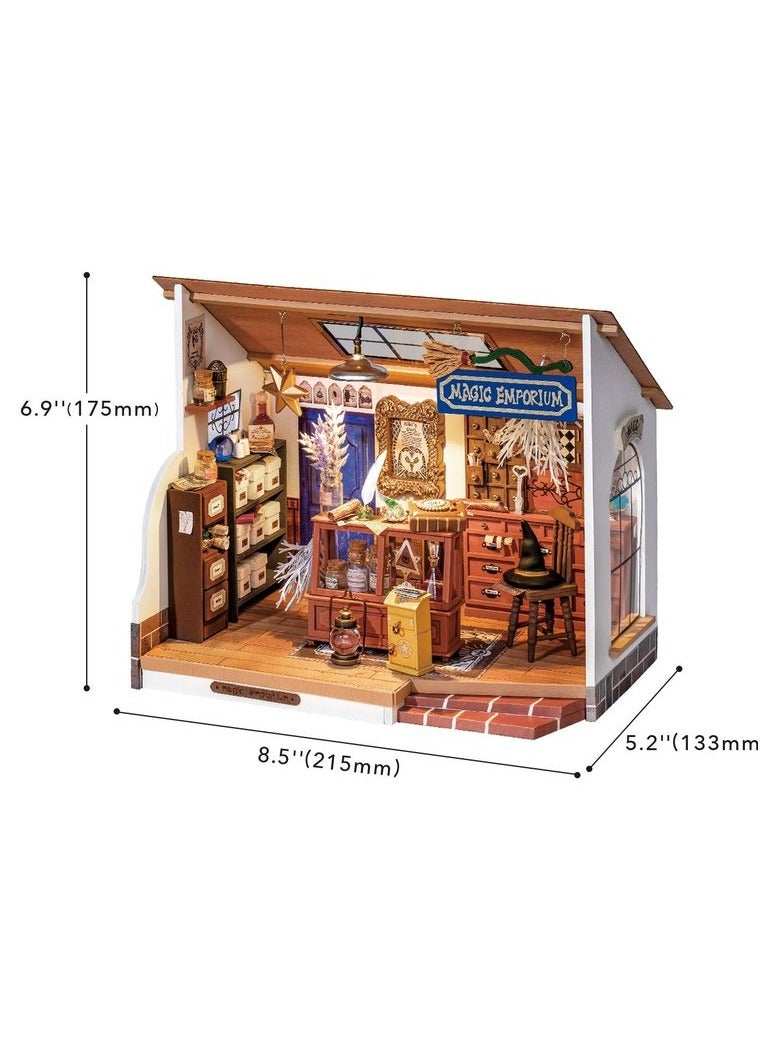 Robotime Rolife Kiki's Magic Emporium DIY Miniature House Kit DG155, 3D Wooden Puzzles for Adults/Teens, Creative Home Decor, Unique Gift for Craft Hobby Adults/Teens - Image 2