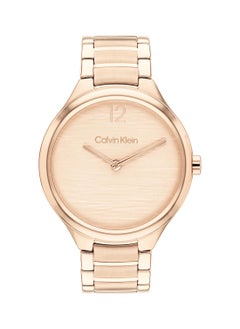 CALVIN KLEIN CALVIN KLEIN ROUND ANALOG WOMEN'S CARNATION GOLD CASE WATCH - 25100050  - Image 2