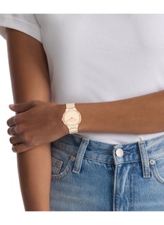 CALVIN KLEIN CALVIN KLEIN ROUND ANALOG WOMEN'S CARNATION GOLD CASE WATCH - 25100050  - Image 4