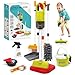 Dreamon Toddler Cleaning Set  14Pcs Kids Cleaning Toy Set with 2in1 Kids Vacuum That Really Works Pretend Home Cleaning Play Set for Toddler Age 37 Christmas Birthday Gift for Girls BoysRed - Image 2