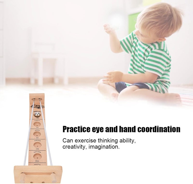 klarako Shoot The Moon Game, Space Force Ball Desktop Game Classic Wooden Tabletop Games for Adults Teens Kids - Image 3