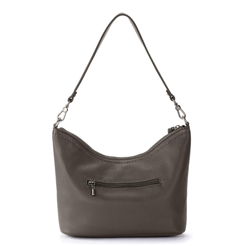 The Sak Jasmine Small Hobo in Leather, Detachable Shoulder Strap, Slate - Image 5