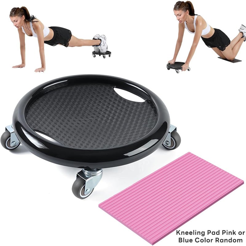 ETG Multifunctional Silent Ab Roller with Knee Pad (29x29x8.5cm) - Home Gym Quiet Abdominal Wheel - Image 1