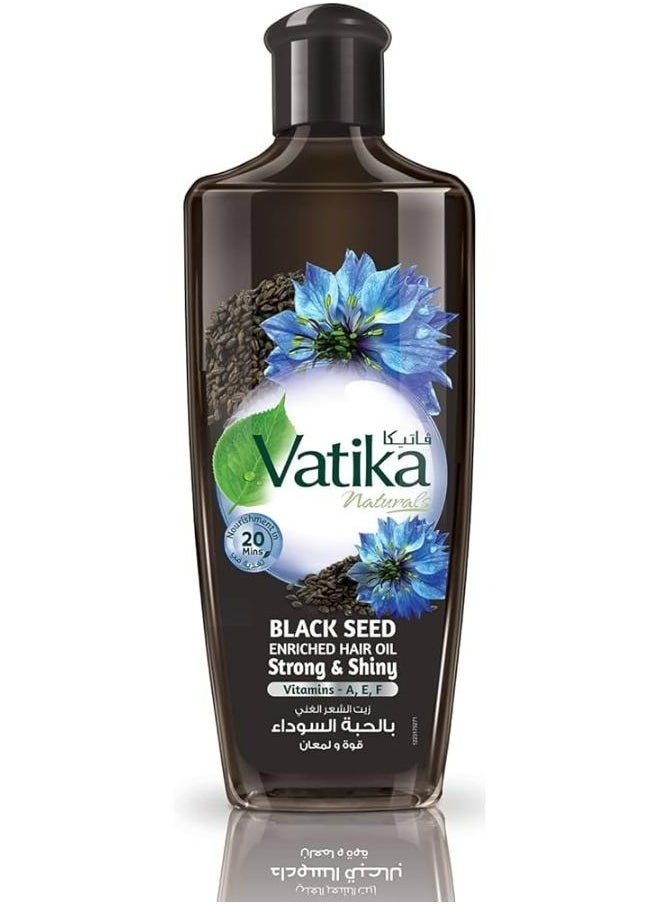 VATIKA Naturals Black Seed Enriched Hair Oil Strong And Shiny 300 ML 