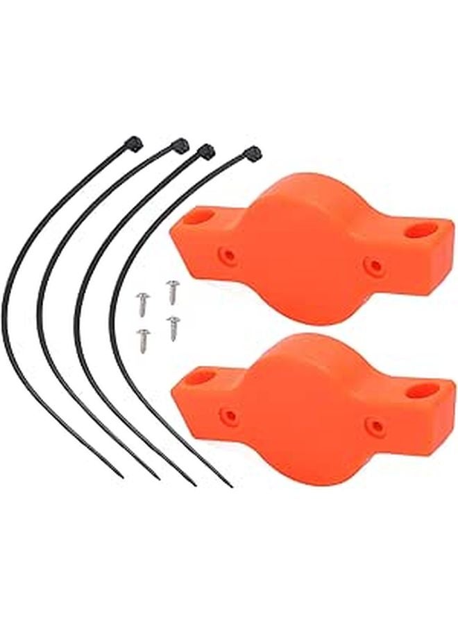 حامل دراجة تعقب قوس غطاء واقي لتحديد المواقع iOS 2Set قذيفة ABS البرتقالي سهلة التركيب - Image 1