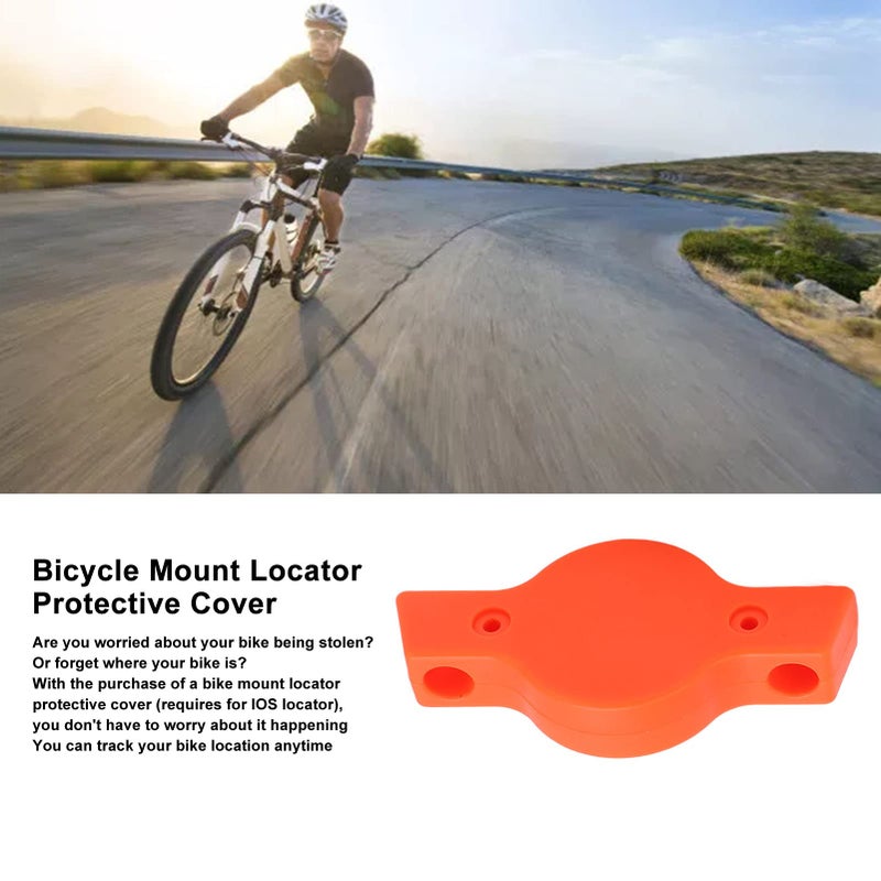 حامل دراجة تعقب قوس غطاء واقي لتحديد المواقع iOS 2Set قذيفة ABS البرتقالي سهلة التركيب - Image 3