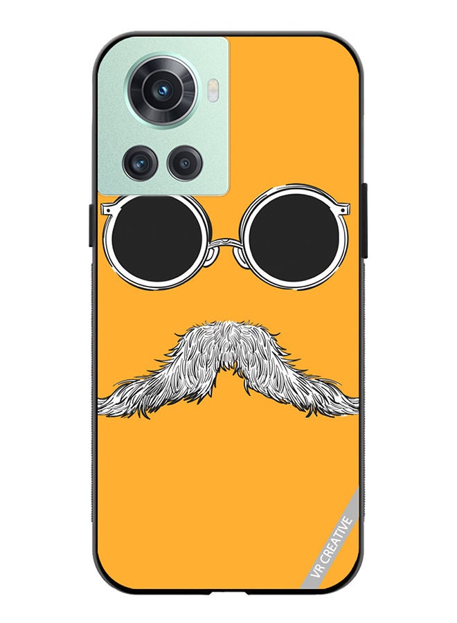 VR CREATIVE Protective Case Cover For OnePlus 10R Baba Mustaches Design Multicolour - Image 1