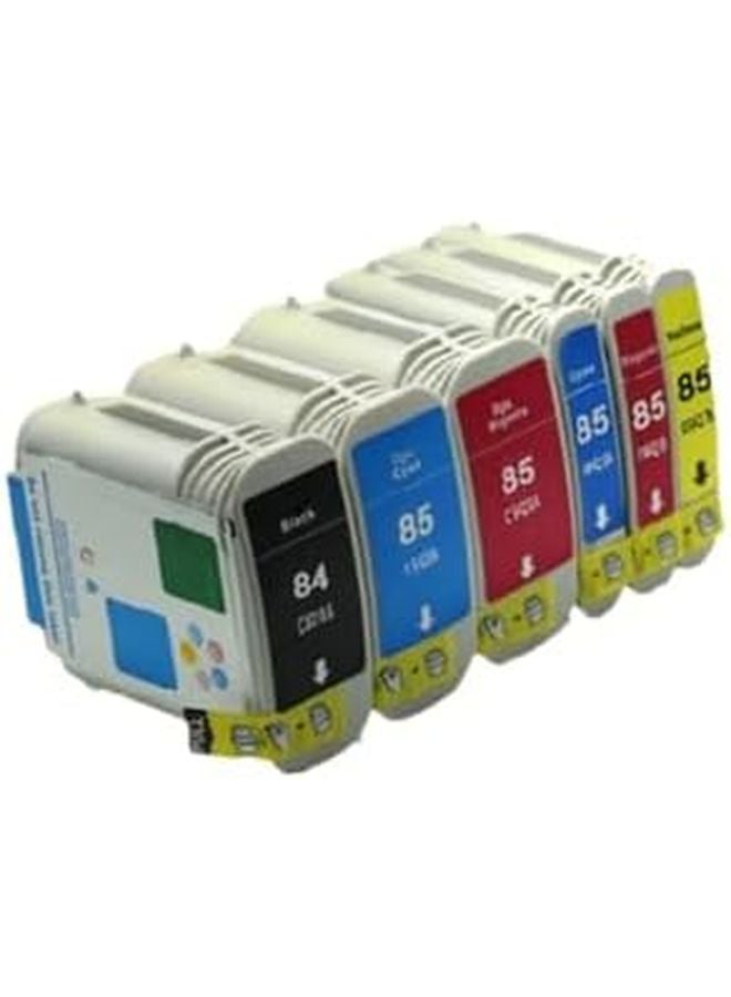 خراطيش حبر متوافقة لطابعات HP 84 و85 و84XL و85XL وطابعات Designjet 85LM ملونة - Image 1