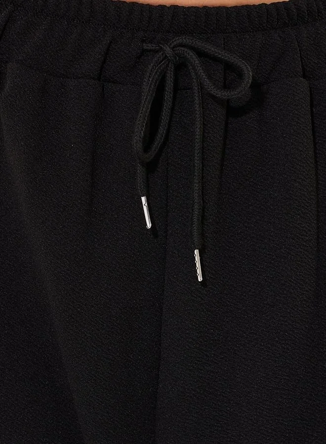 Take Two Graphic Print Cuffed Joggers with Drawstring