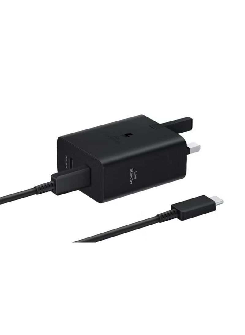 50W Original Power Adapter with USB-C Cable 5A 1.8m Super Fast Charging Compatible for Samsung Galaxy smartphones tablets and other USB-C devices (Black) - Image 2