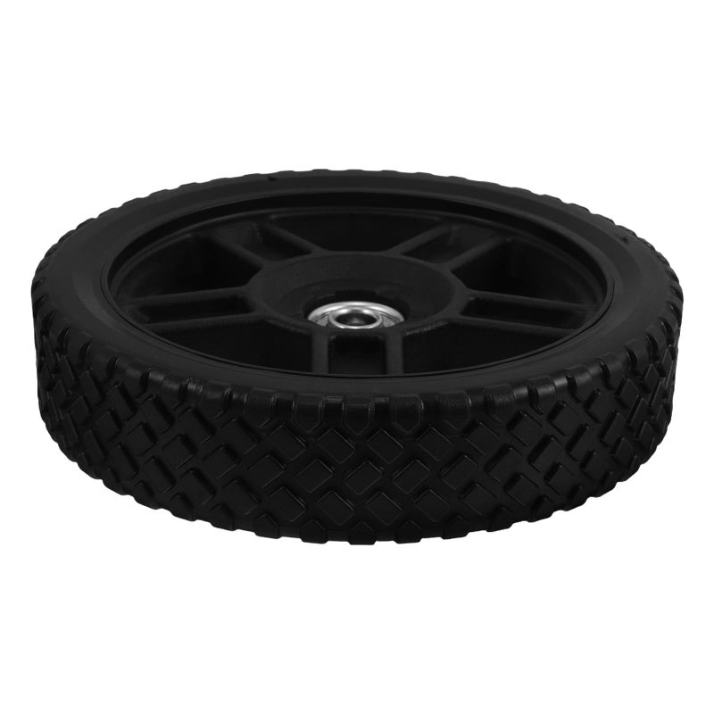 8 Inch Heavy Duty Lawn Mower Auxiliary Wheels Rubber Plastic Replacement for Trimmers - Image 2