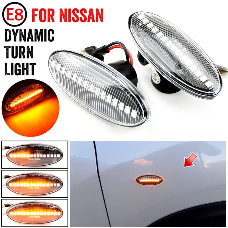 Front Fender Marker Lights Dynamic Side Marker Turn Light (Pair) - Image 2