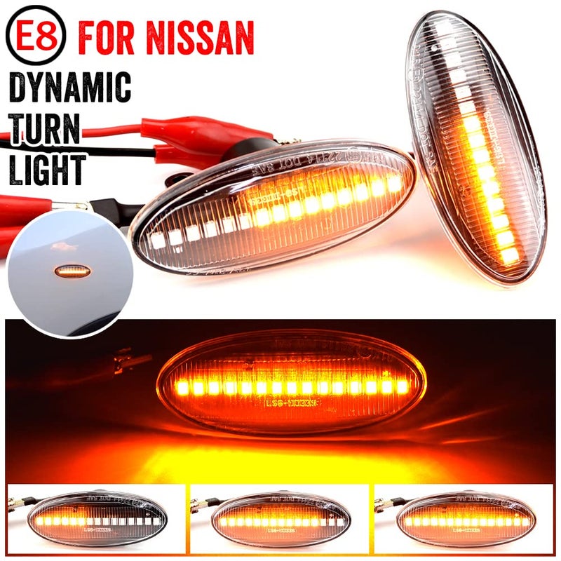 Front Fender Marker Lights Dynamic Side Marker Turn Light (Pair) - Image 3