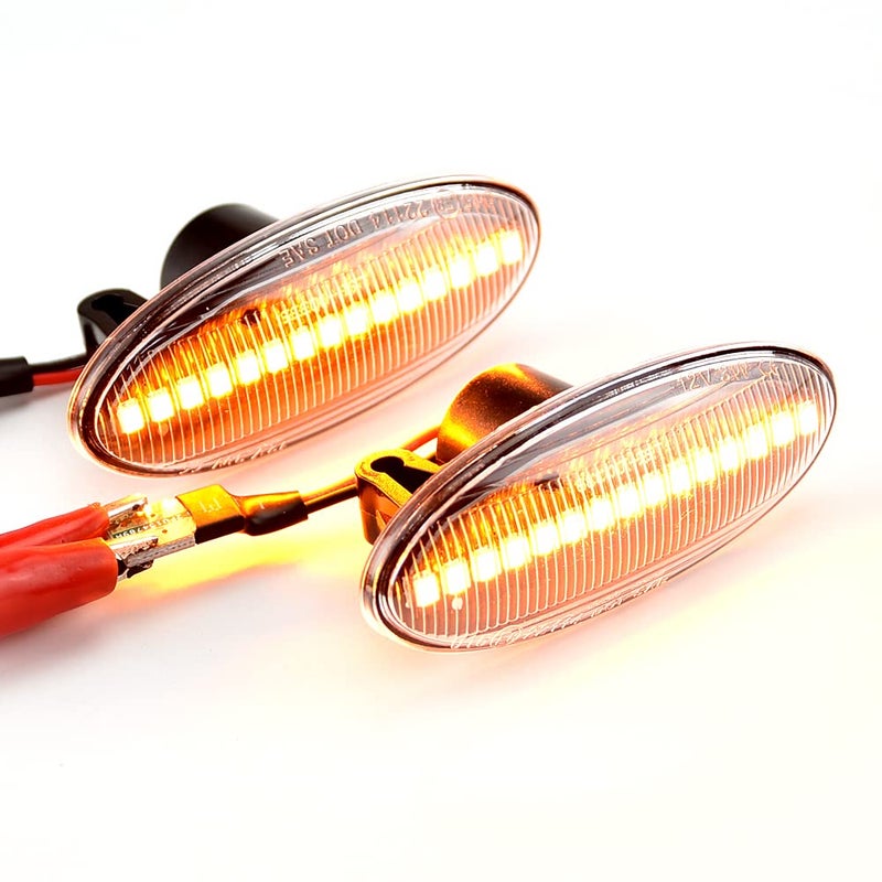 Front Fender Marker Lights Dynamic Side Marker Turn Light (Pair) - Image 1