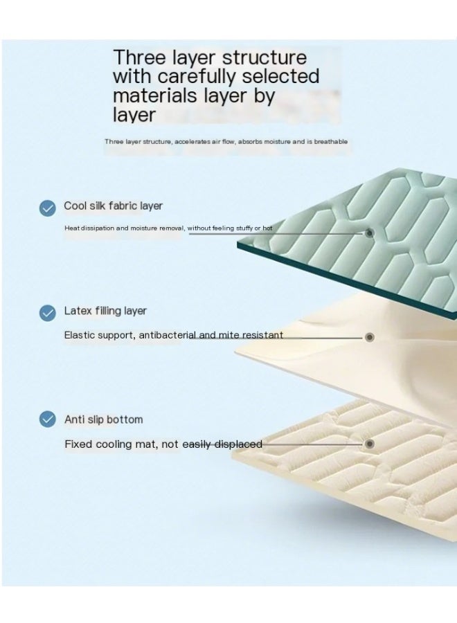 Anna 120x200cm Summer Portable Foldable Air Conditioner Mat - Cooling Silk Mattress - Image 4