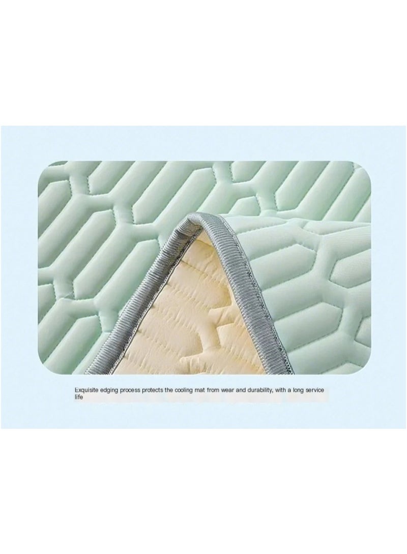Anna 120x200cm Summer Portable Foldable Air Conditioner Mat - Cooling Silk Mattress - Image 2