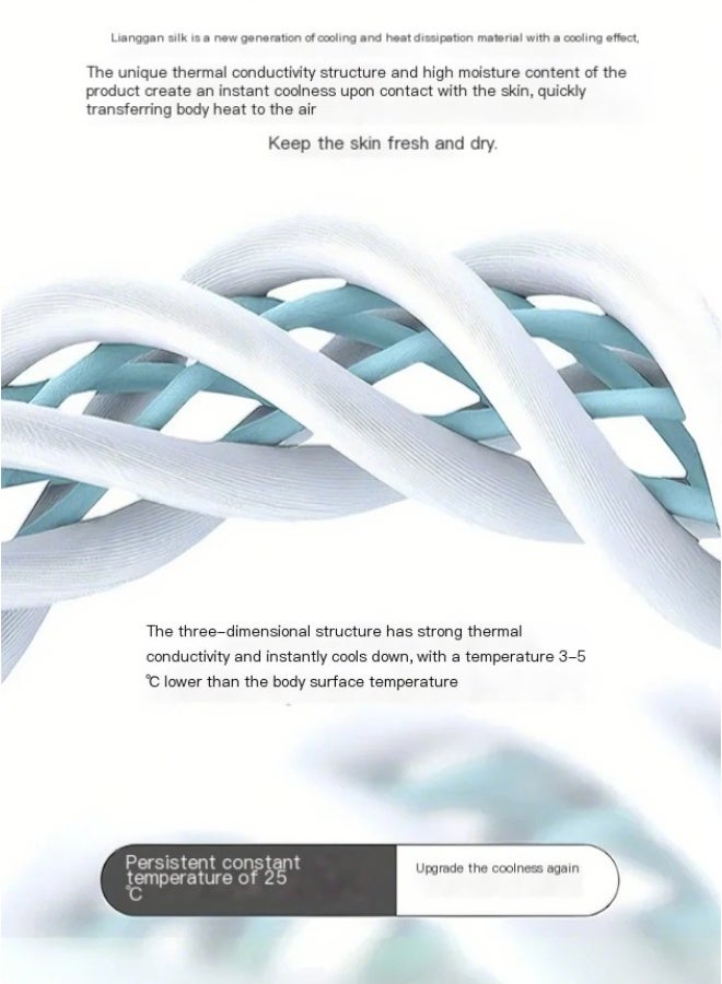 Anna 120x200cm Summer Portable Foldable Air Conditioner Mat - Cooling Silk Mattress - Image 3