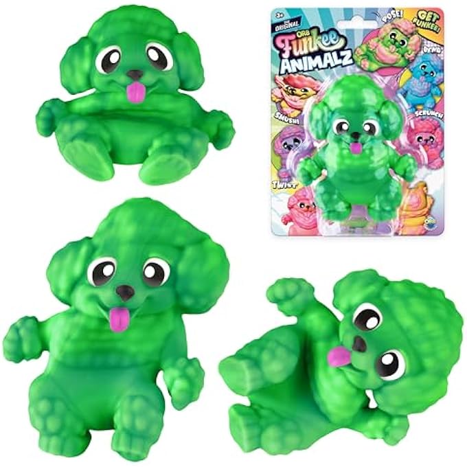 ORB Funkee Animalz MEGA Puppies 3 Pack (Set 2) - Adorable, Funny, Stretchy, Squishy Puppies, Perfect to Squeeze for Stress Relief - Original Sensory / Fidget Collectible Toy Dogs for Kids and Adults - Image 4