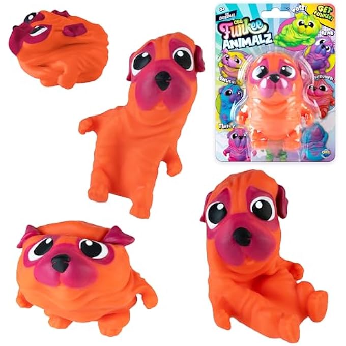 ORB Funkee Animalz MEGA Puppies 3 Pack (Set 2) - Adorable, Funny, Stretchy, Squishy Puppies, Perfect to Squeeze for Stress Relief - Original Sensory / Fidget Collectible Toy Dogs for Kids and Adults - Image 5