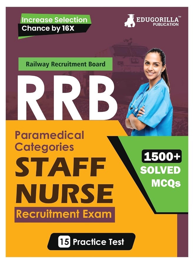 RRB Staff Nurse Recruitment Exam Book 2023 (English Edition) | Railway Recruitment Board | 15 Practice Tests (1500 Solved MCQs) with Free Access To Online Tests - Image 1