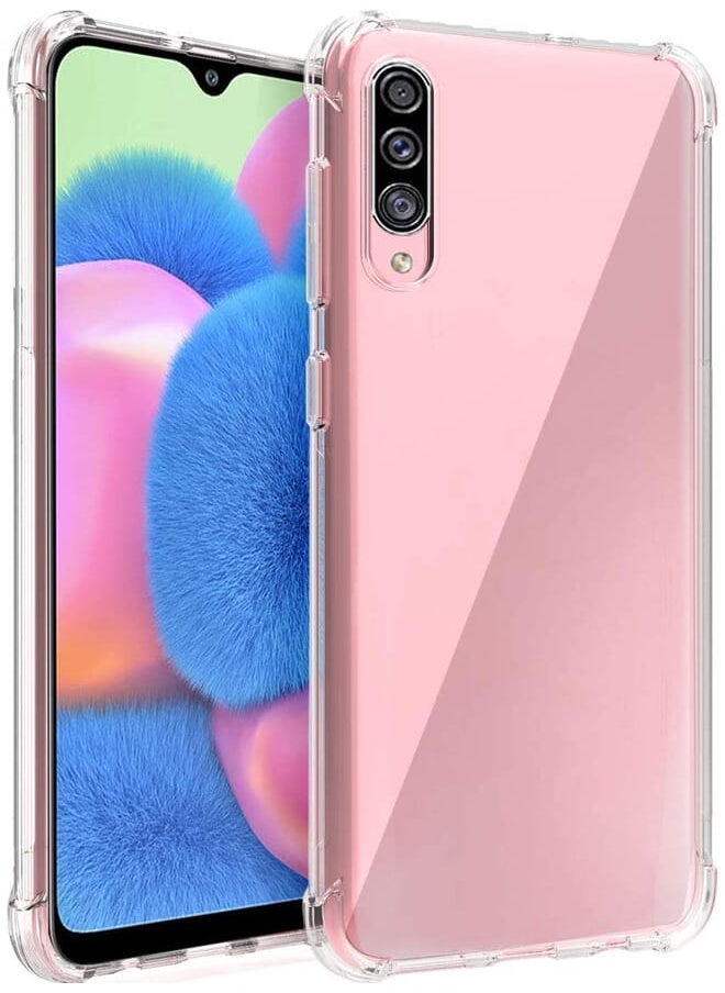 Osophter Osophter For Galaxy A30S Case,Samsung Galaxy A50S Case Clear Transparent Reinforced Corners Tpu Shock-Absorption Flexible Cell Phone Cover For Galaxy A50S Transparent  - Image 1