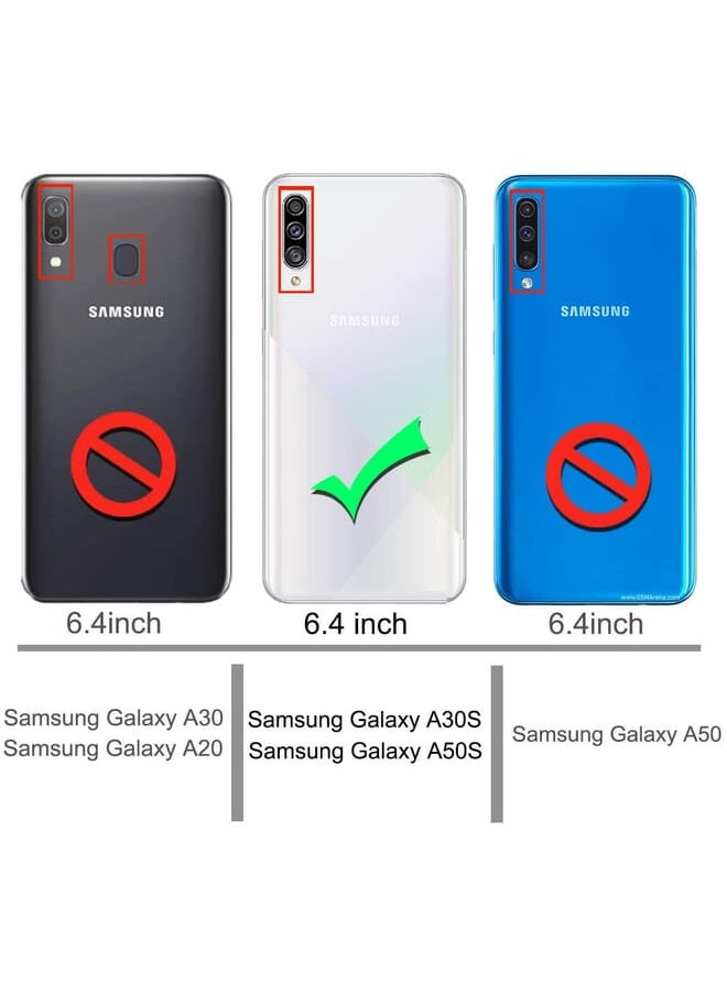 Osophter Osophter For Galaxy A30S Case,Samsung Galaxy A50S Case Clear Transparent Reinforced Corners Tpu Shock-Absorption Flexible Cell Phone Cover For Galaxy A50S Transparent  - Image 2