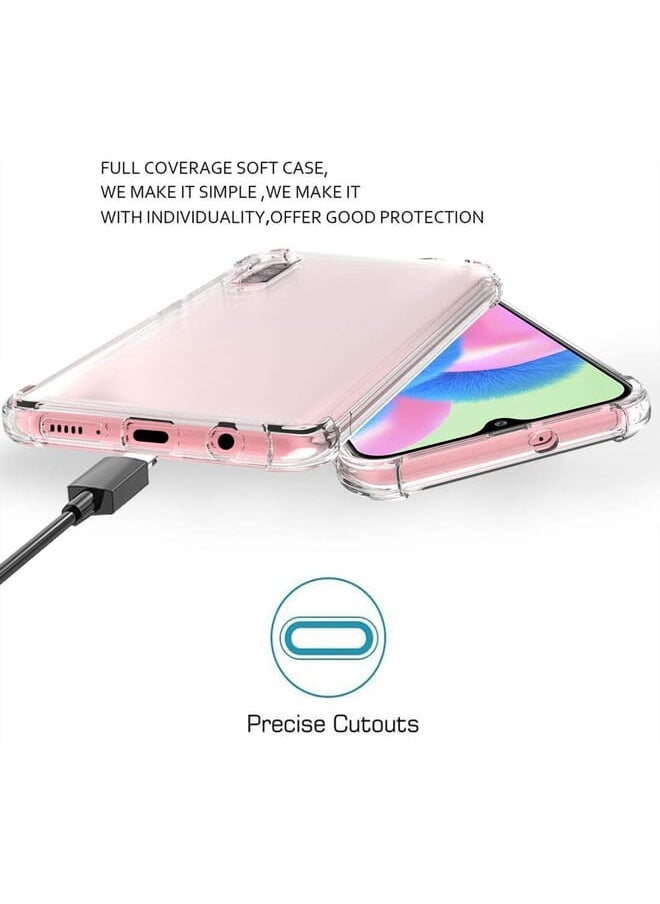 Osophter Osophter For Galaxy A30S Case,Samsung Galaxy A50S Case Clear Transparent Reinforced Corners Tpu Shock-Absorption Flexible Cell Phone Cover For Galaxy A50S Transparent  - Image 3