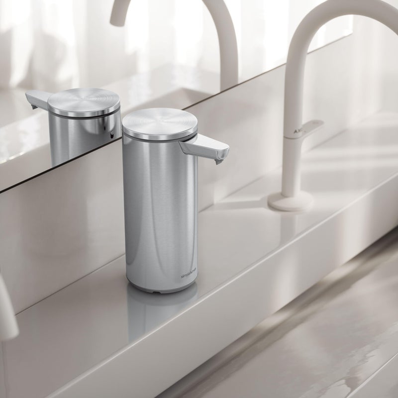 simplehuman 9 oz. Touch-Free Automatic Rechargeable Sensor Pump, Brushed Stainless Steel, 2024 Model - Image 3