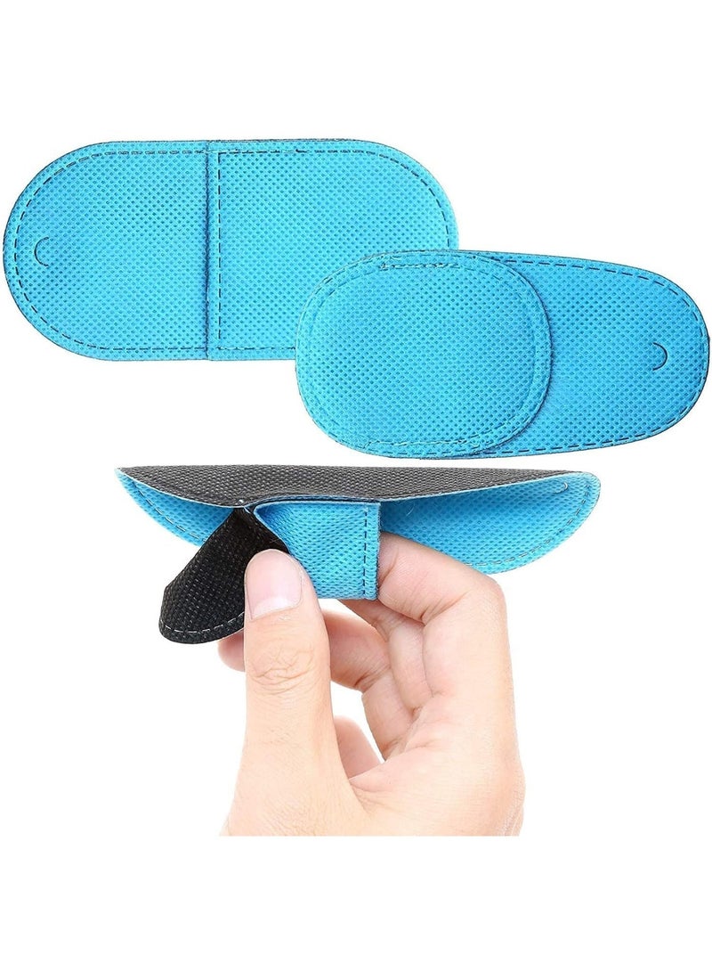12 Pcs Eye Patches for Adults Kids, Eye Patch for Glasses, Soft and Breathable, Lightweight and Easy to Carry, Easy to Use, for Lazy Eye Amblyopia Strabismus, for Left or Right Eye, Blue (Blue) - Image 2