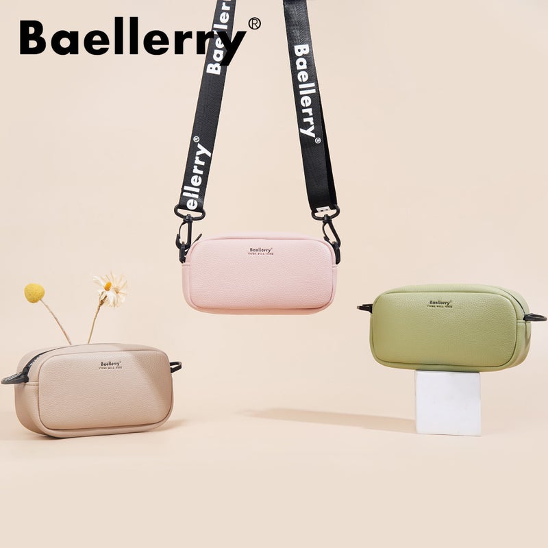 بايلليري حقيبة نسائية صغيرة مربعة جديدة من baellerry باللون الكاكي، مقاس 21*11*6.5 سم - Image 2