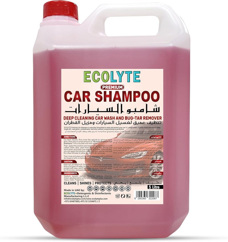 ECOLYTE+ شامبو سيارات ECOLYTE+ الفاخر - 5 لترات - Image 1