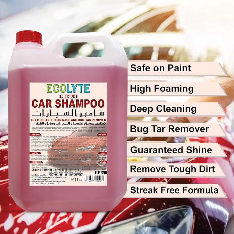 ECOLYTE+ شامبو سيارات ECOLYTE+ الفاخر - 5 لترات - Image 3