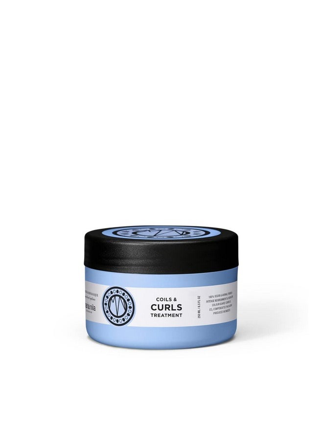 Maria Nila Maria Nila Coils & Curls Finishing Hair Mask, 8.5 Fl Oz, For Curly & Wavy Hair, Jojoba oil to Stay Hydrated while Washing, Shea butter for Curl Enhancement, 100% Vegan  - Image 1