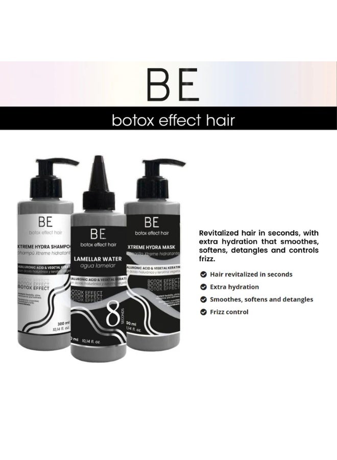 بى مجموعة العناية بالشعر Anea Techline BE 3x300ml Botox Effect شامبو وبلسم وقناع هيدرا - Image 4