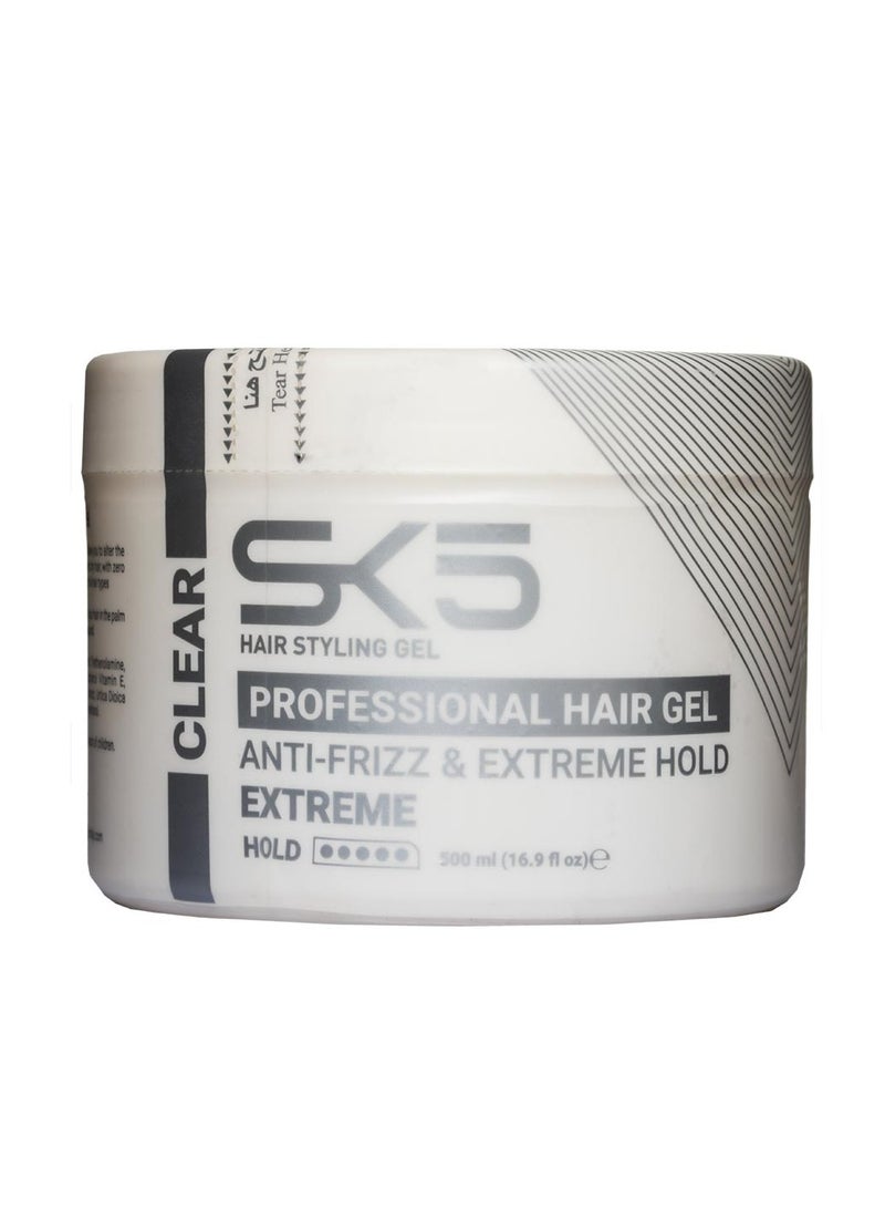 اس كي فايف جل الشعر الشفاف SK5 المهني 500 مل - تثبيت قوي ومقاومة للتجعد - Image 1