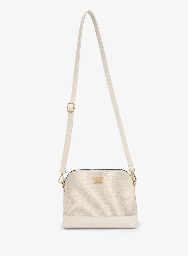 Flora Bella By Shoexpress Flora Bella Textured Crossbody Bag with Detachable Shoulder Strap
