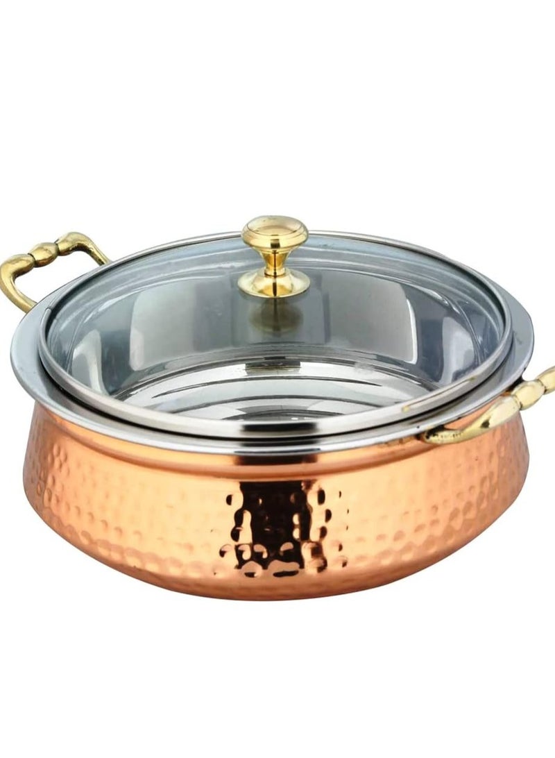Bin Shihon 4 high quality hammered copper serving pot Available in several sizes - Image 2